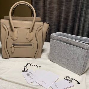 Authentic Celine Micro Luggage in color Dune